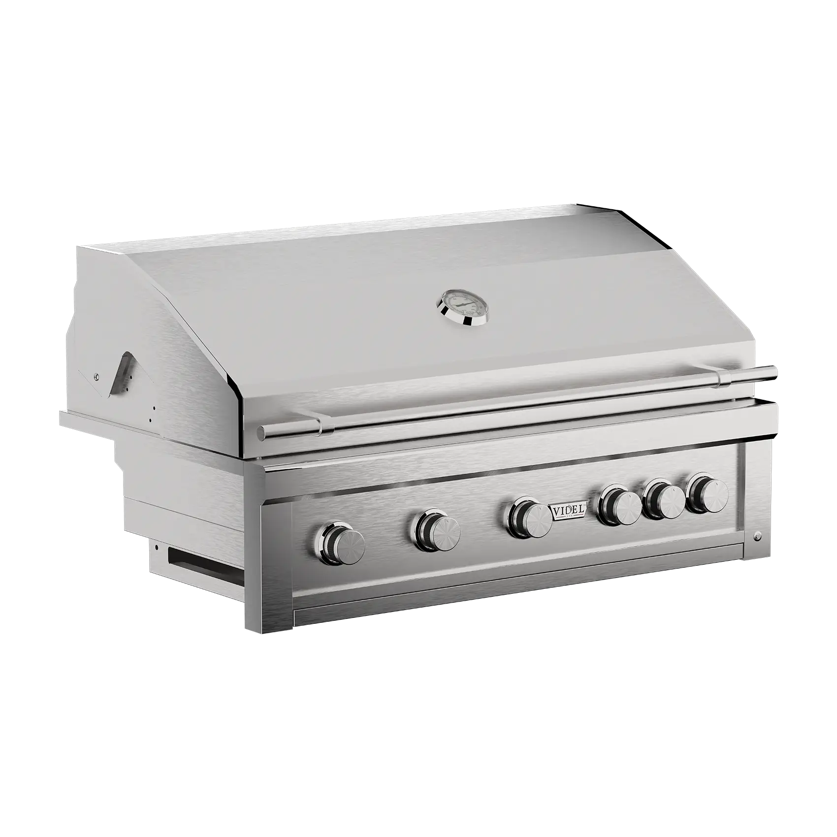 Videl USA Gran Fuego 42" Premium Built-In Gas Grill – 5 Burner 304 Stainless Steel Outdoor Kitchen BBQ with Infrared Burner, 102,000 BTU