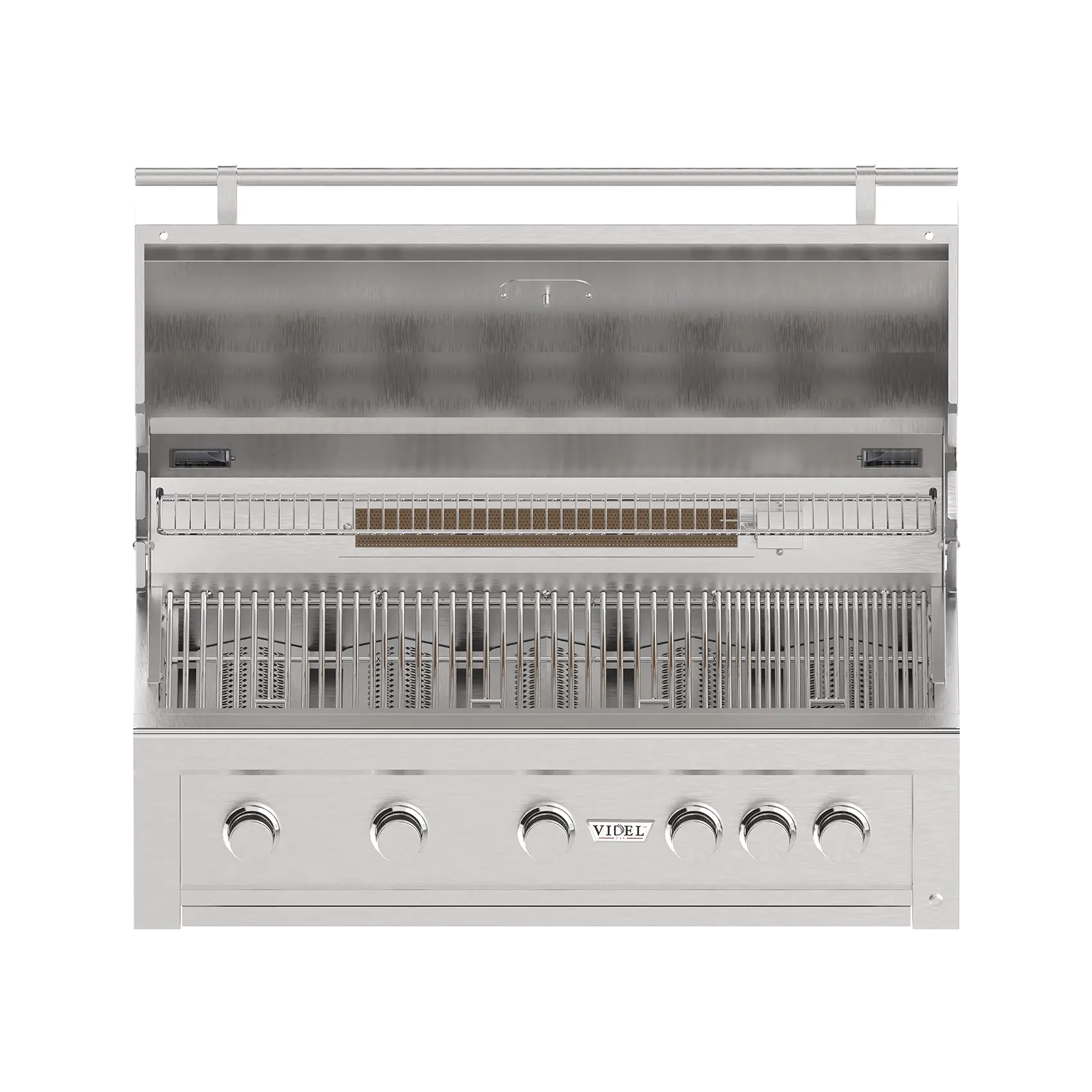 Videl USA Gran Fuego 42" Premium Built-In Gas Grill – 5 Burner 304 Stainless Steel Outdoor Kitchen BBQ with Infrared Burner, 102,000 BTU