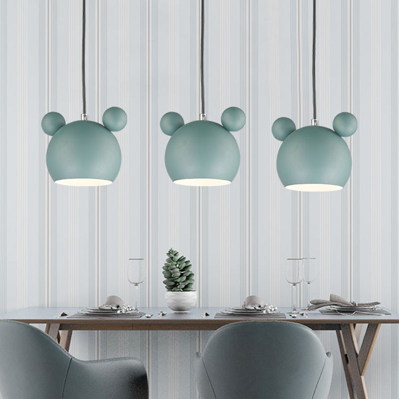 Modern Minimalist Living Room Macaron Iron Droplight