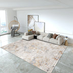Modern Minimalist Crystal Velvet Printed Living Room Rug
