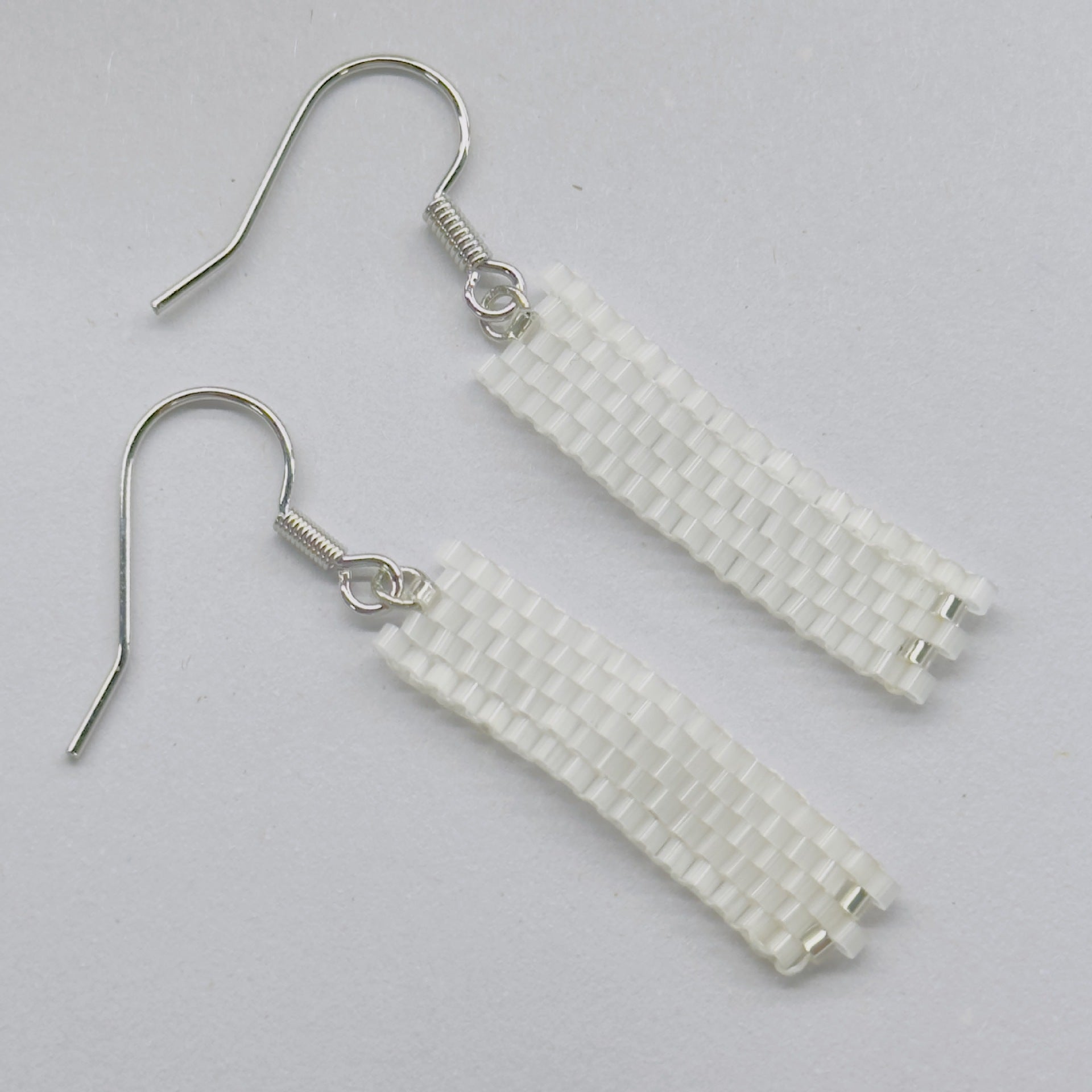 Cool Vintage Feather And Bead Earrings With Long Tassel Accents