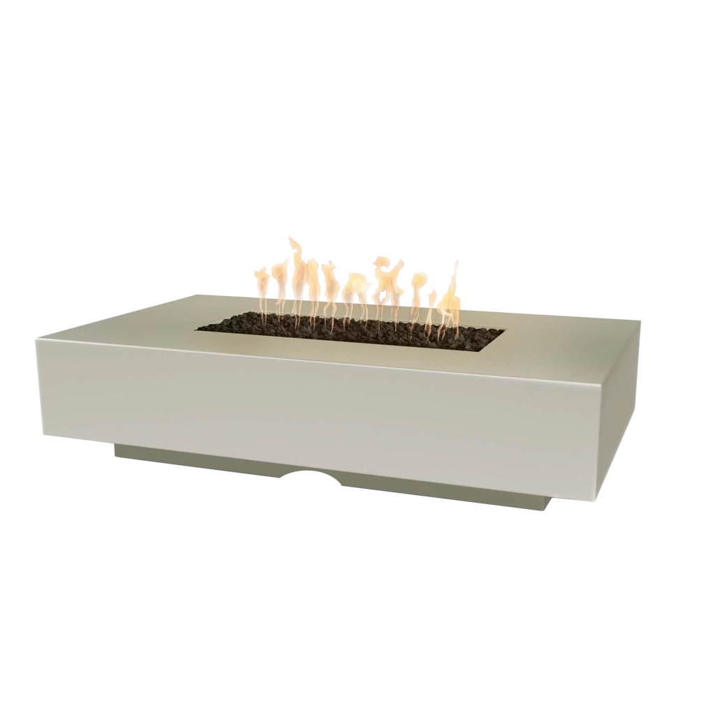 The Outdoor Plus Cabo Linear Fire Pit – GFRC Concrete Low Profile Gas Fire Pit (56" / 66" / 90") – Modern Outdoor Patio Fireplace