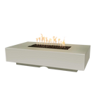 The Outdoor Plus Cabo Linear Fire Pit – GFRC Concrete Low Profile Gas Fire Pit (56" / 66" / 90") – Modern Outdoor Patio Fireplace