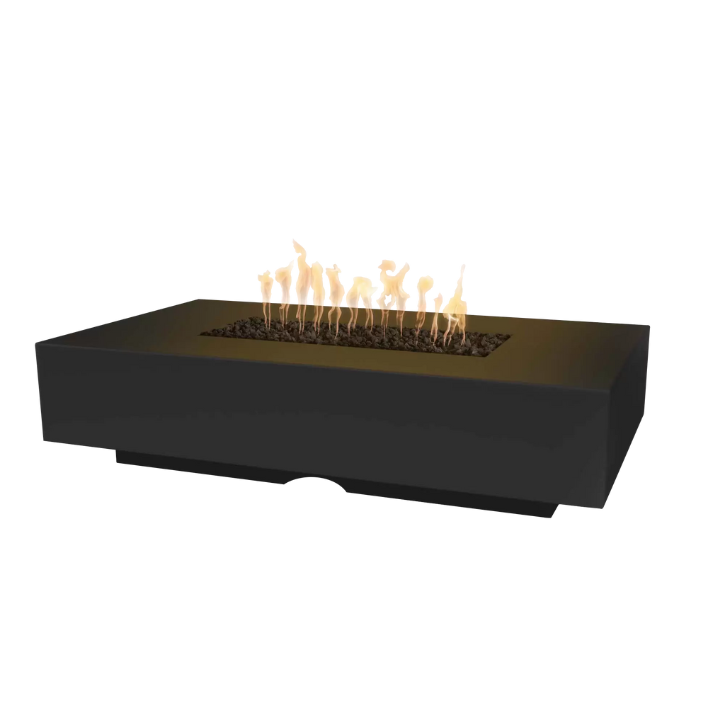 The Outdoor Plus Cabo Linear Fire Pit – GFRC Concrete Low Profile Gas Fire Pit (56" / 66" / 90") – Modern Outdoor Patio Fireplace