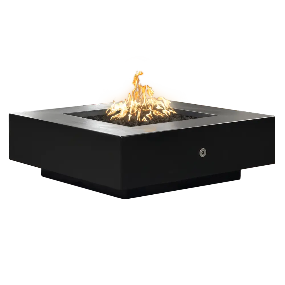 The Outdoor Plus Cabo Square GFRC Concrete Fire Pit – Luxury Outdoor Gas Fire Pit