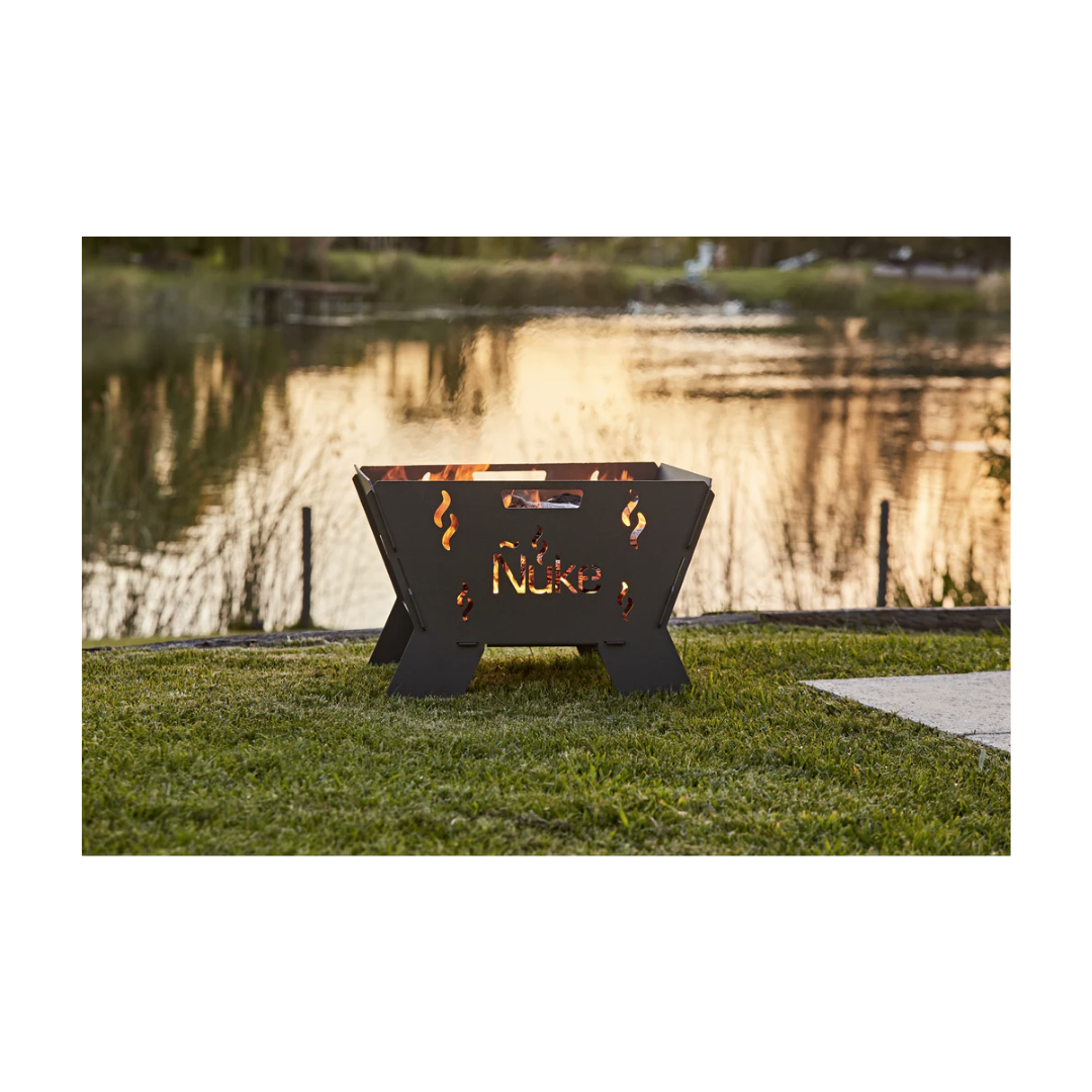 Nuke Huapi 50 Collapsible Argentine Wood Fire Firepit /Grill