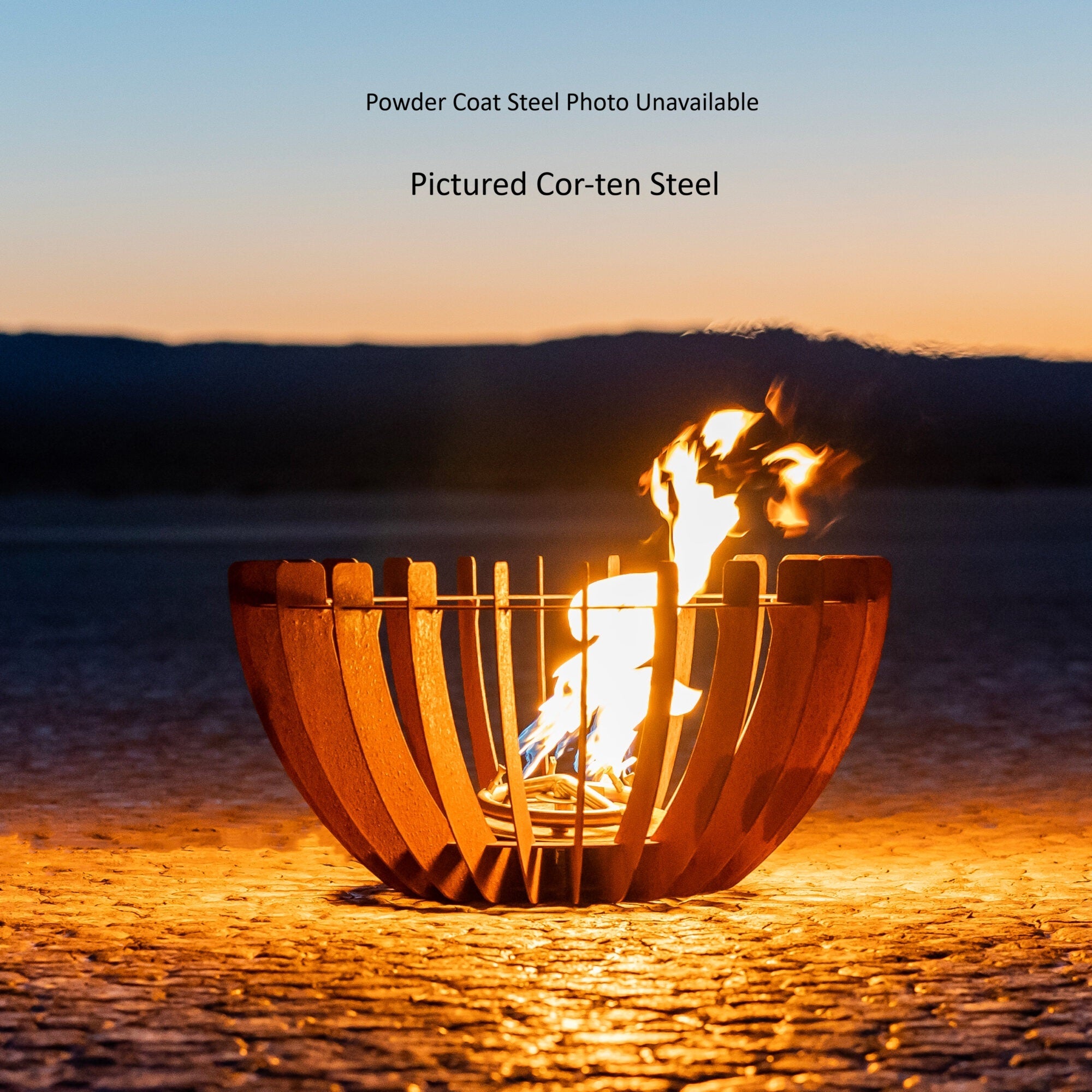 The Outdoor Plus Astro Fire Sculpture – Luxury Steel Outdoor Gas Fire Pit (30", 36", 48") – Propane or Natural Gas