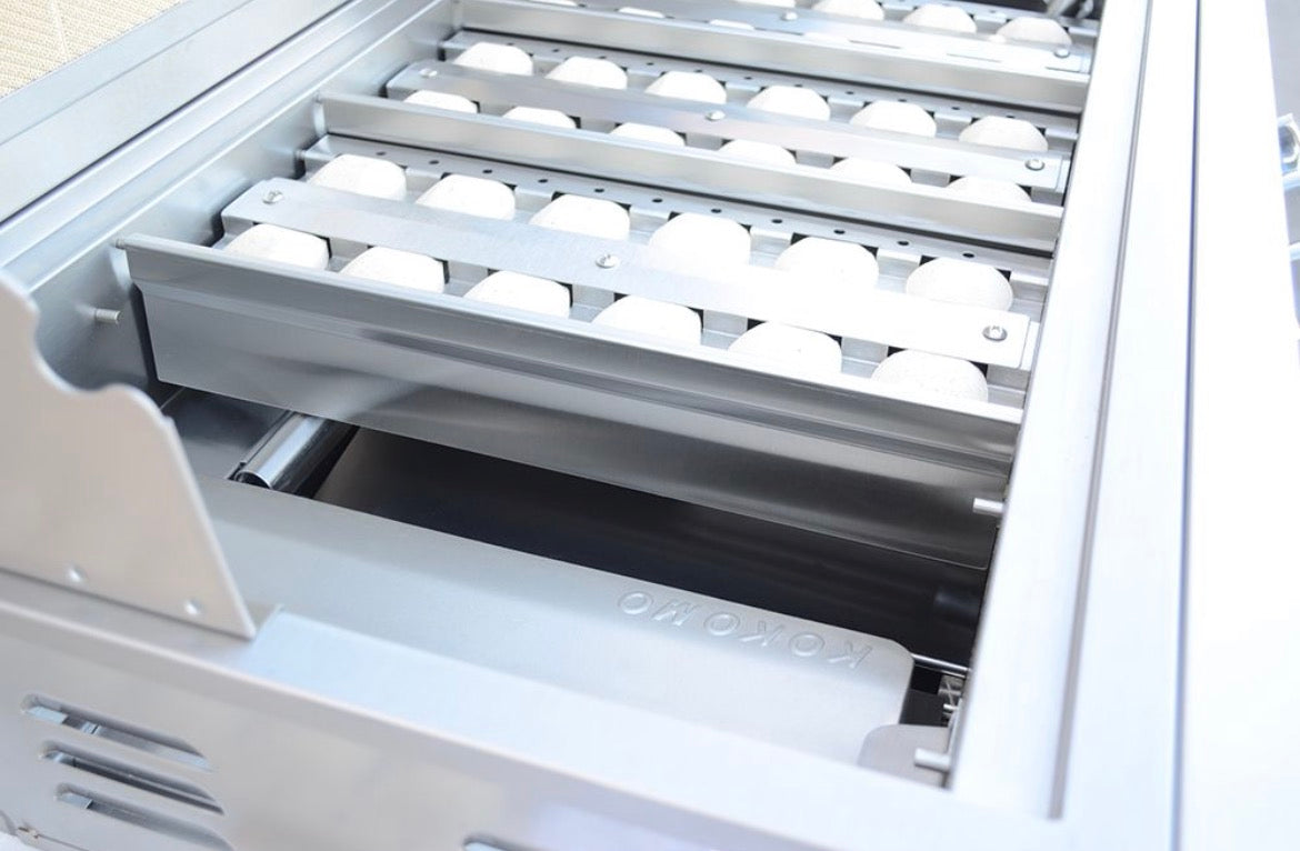 KoKoMo 4 Burner Professional 304 Stainless Steel Gas Grill – 72,000 BTU Built-In or Freestanding Outdoor Kitchen BBQ with Infrared Back Burner