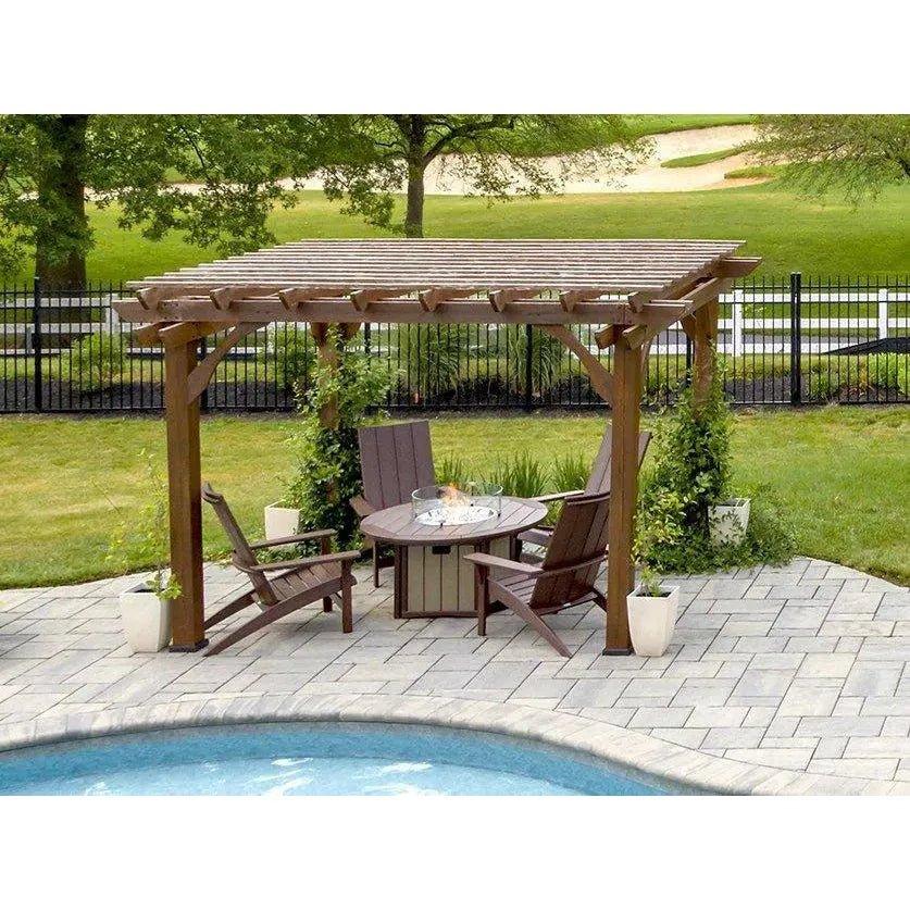 HDPE Round Fire Pit Table USA Made Elementz Blaze