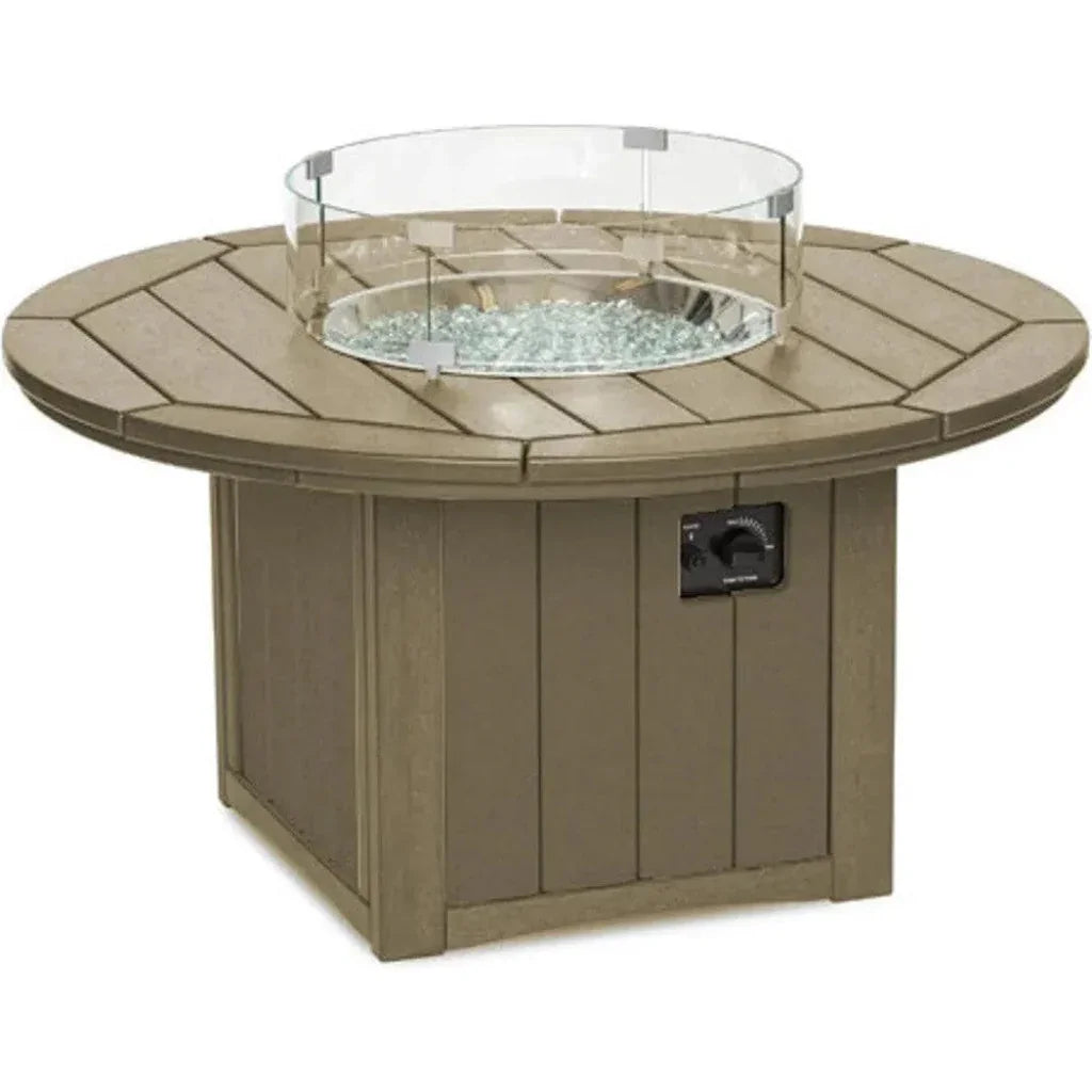 HDPE Round Fire Pit Table USA Made Elementz Blaze