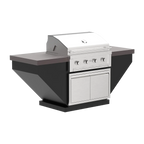 Videl USA Luxe 84I Legacy Outdoor Kitchen Island with 36″ Gas Grill, and 36″ Double Door Storage