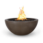 The Outdoor Plus Luna GFRC Gas Fire Pit – Handmade Luxury Concrete Outdoor Fire Pit (Natural Gas or Propane, 65,000 BTU)