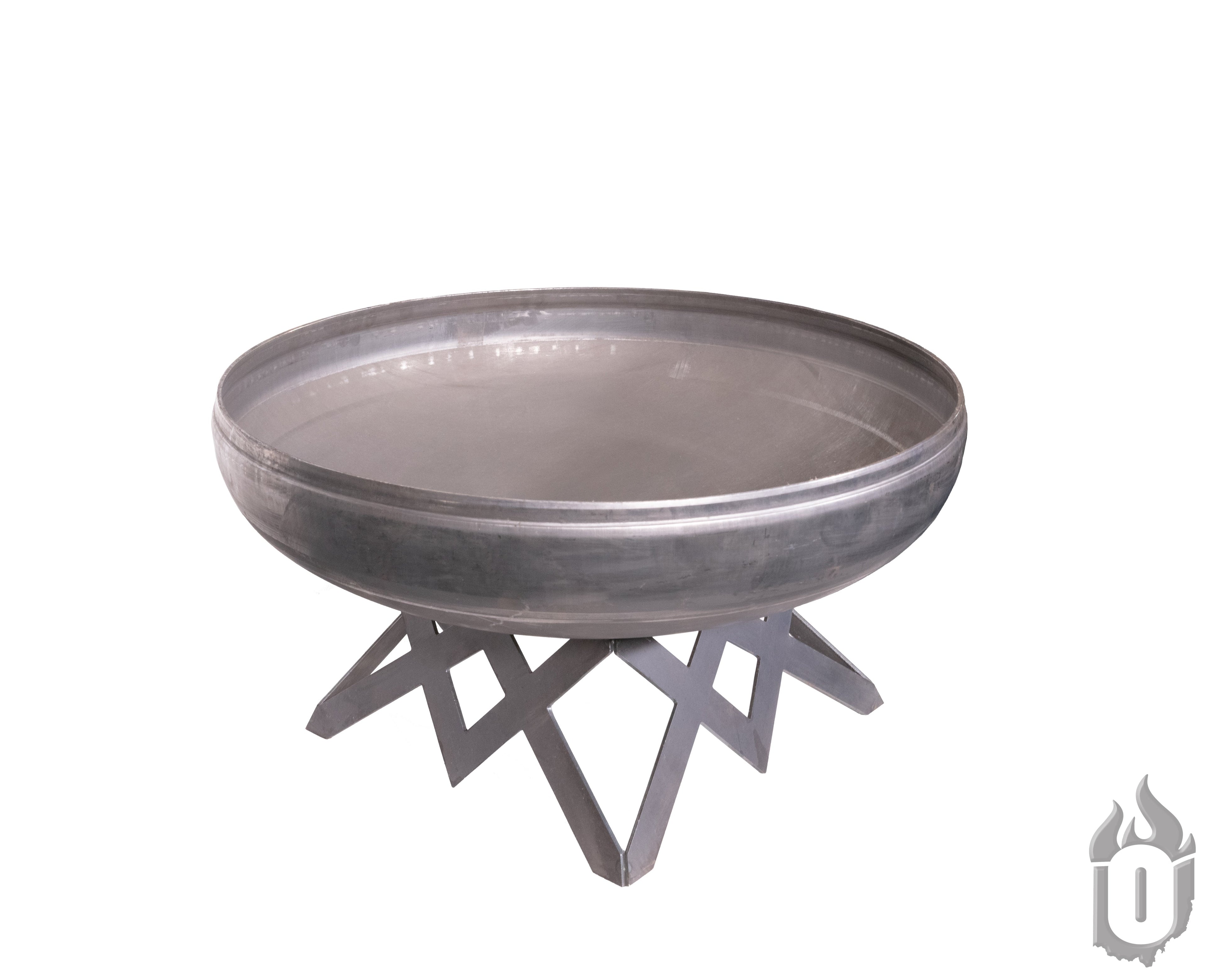 Ohio Flame Liberty American Fire Pit – 100% American Made Carbon Steel Outdoor Fire Bowl with Natural Steel Finish & Lifetime Warranty
