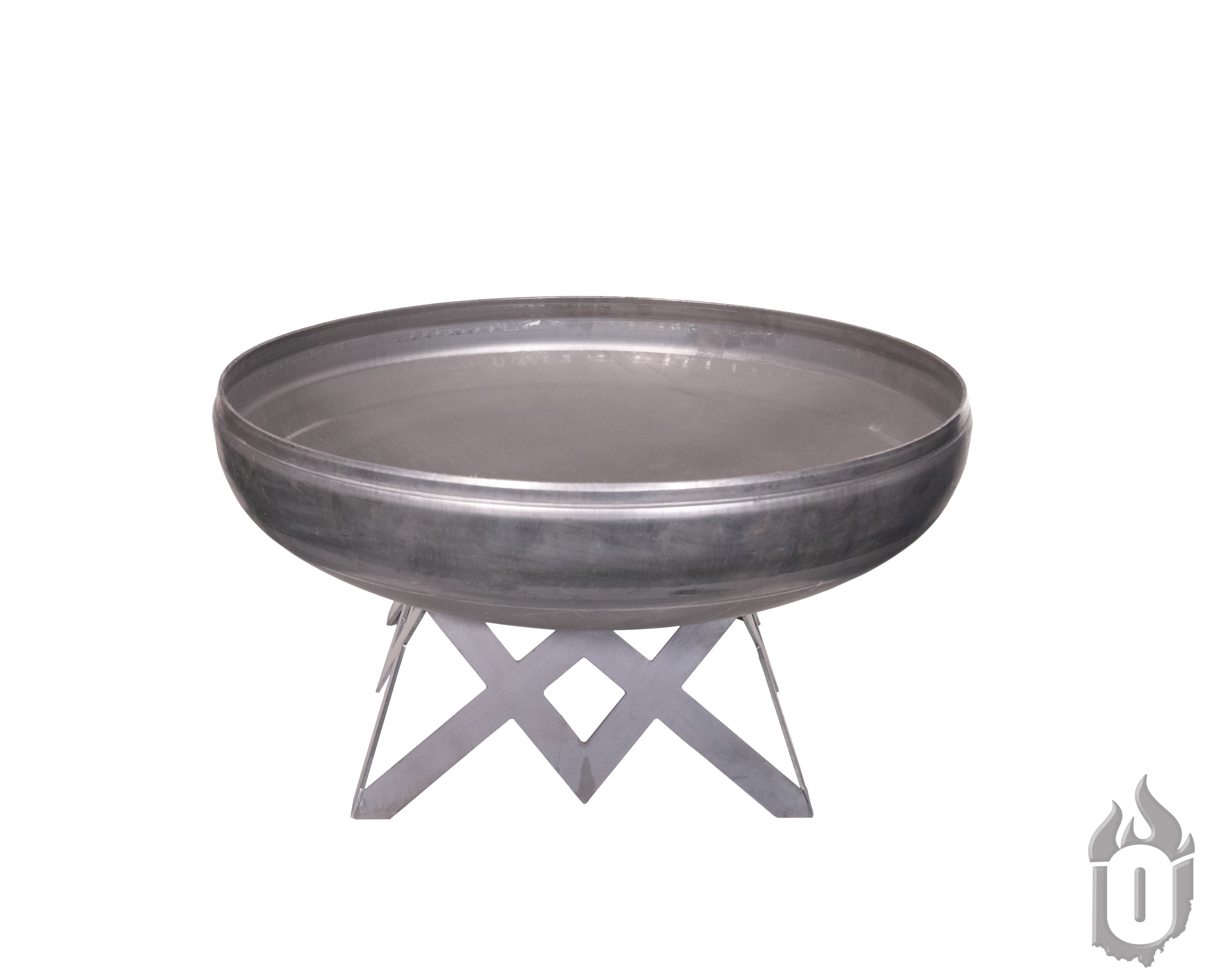 Ohio Flame Liberty American Fire Pit – 100% American Made Carbon Steel Outdoor Fire Bowl with Natural Steel Finish & Lifetime Warranty