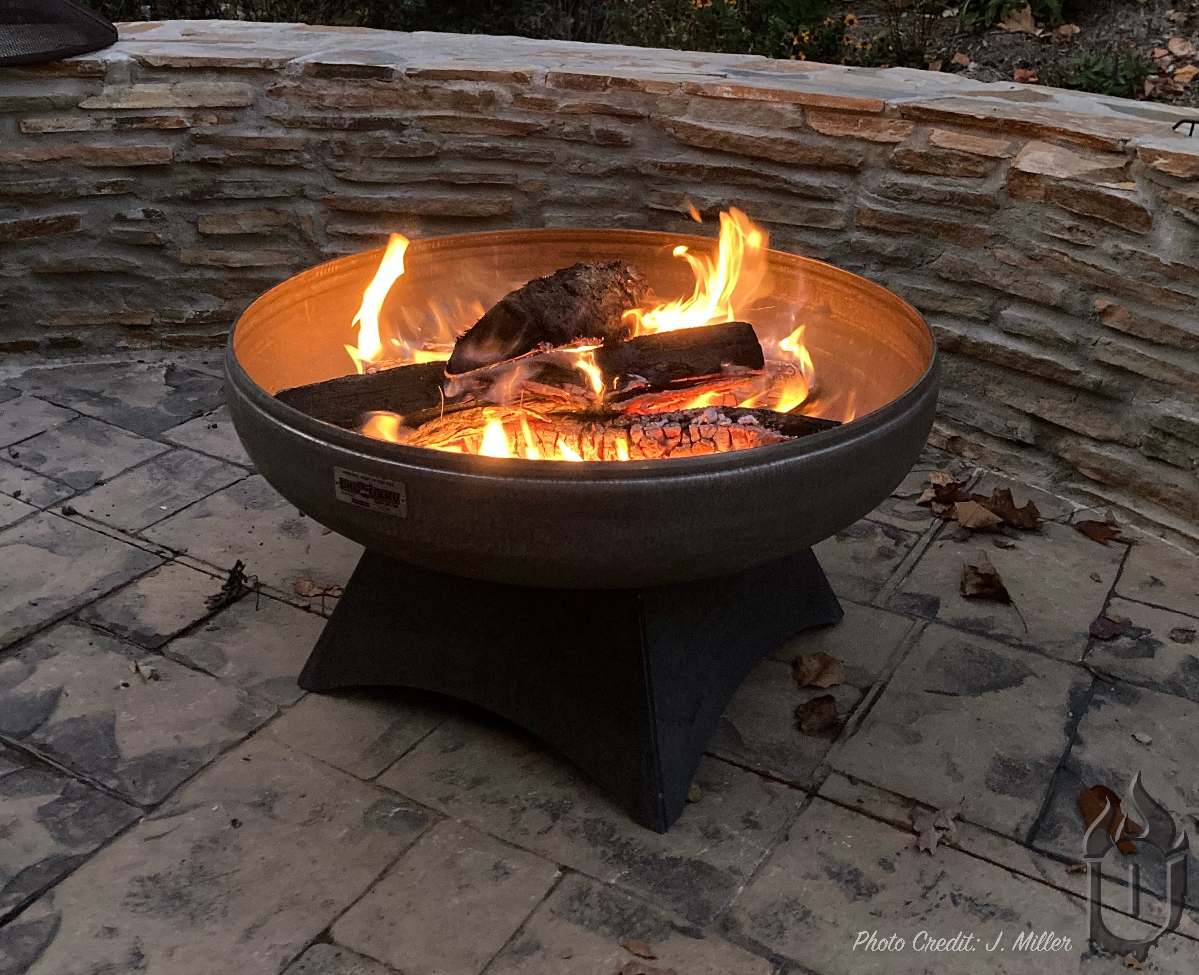 Ohio Flame “The Liberty” American Fire Pit – 100% Made in USA, Carbon Steel, Durable Outdoor Fire Pit with Lifetime Warranty