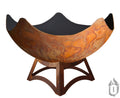 Ohio Flame Stellar Artisan Fire Bowl – American Made Carbon Steel Outdoor Fire Pit with Patina Finish & Lifetime Warranty