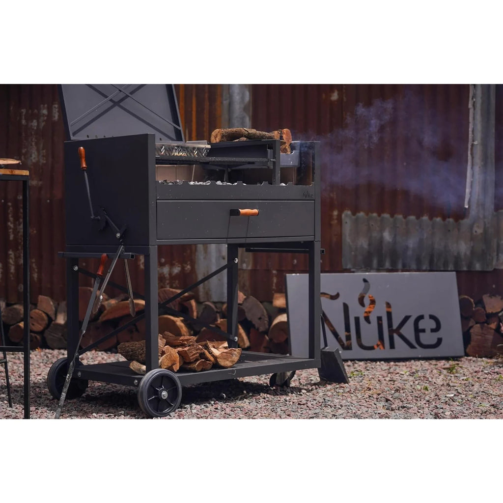 Nuke Delta Freestanding Argentine Charcoal Grill 45 Inch