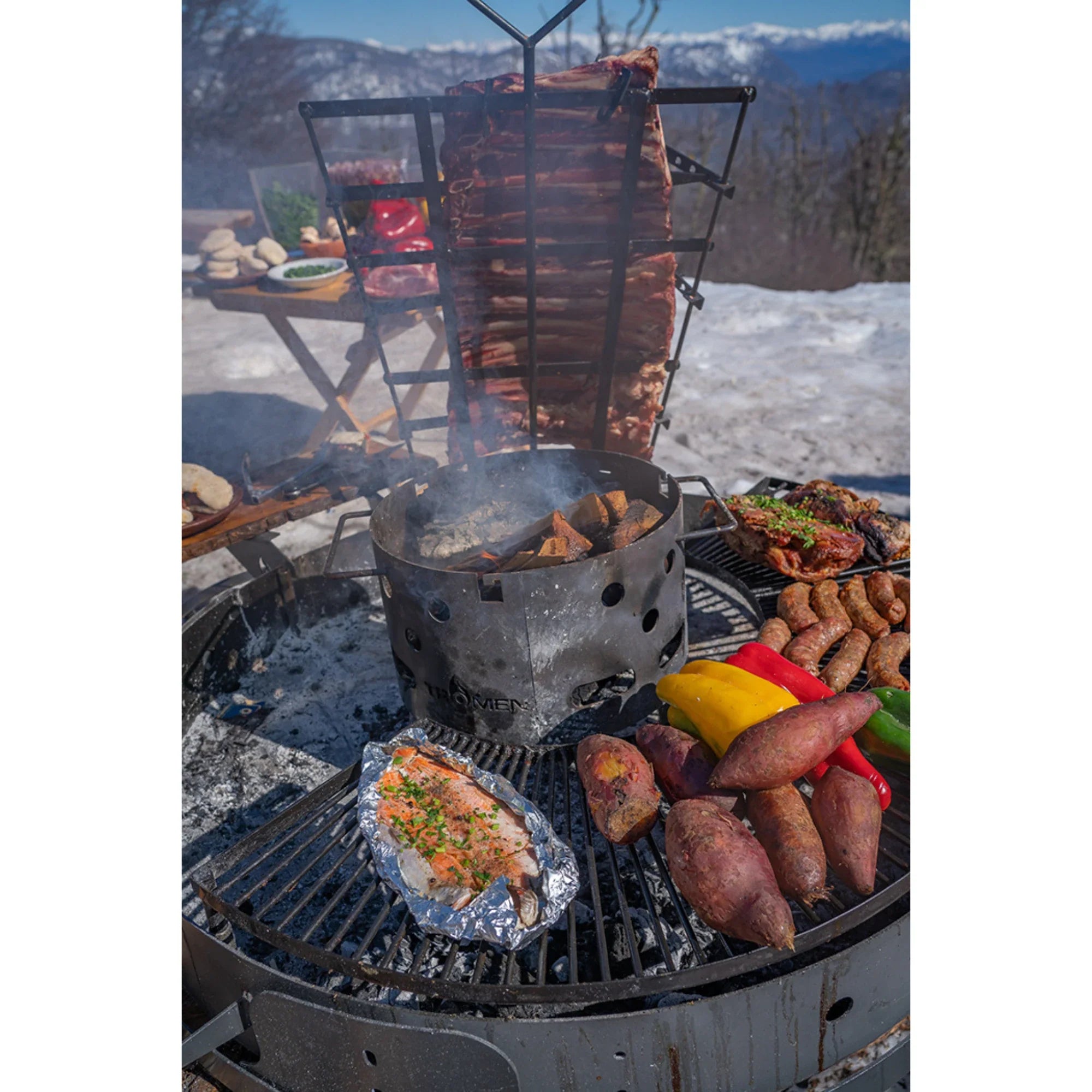 Tromen Duomo Firepit Open Fire Argentine Grill