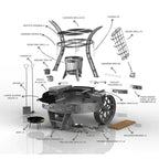 Tromen Hummer Firepit Open Fire Argentine Mega Grill with Oven